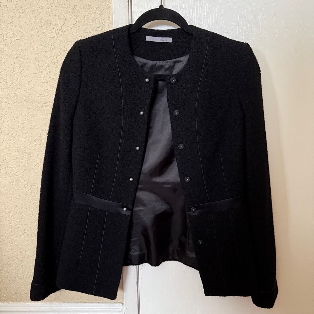 Black 100% Wool Jacket
